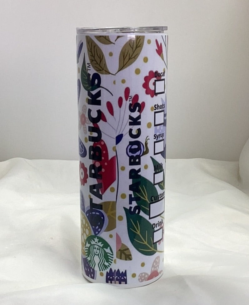 Starbucks Themed 20 Ounce Tumbler