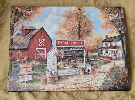 "Fall Farm Fresh" Canvas Print