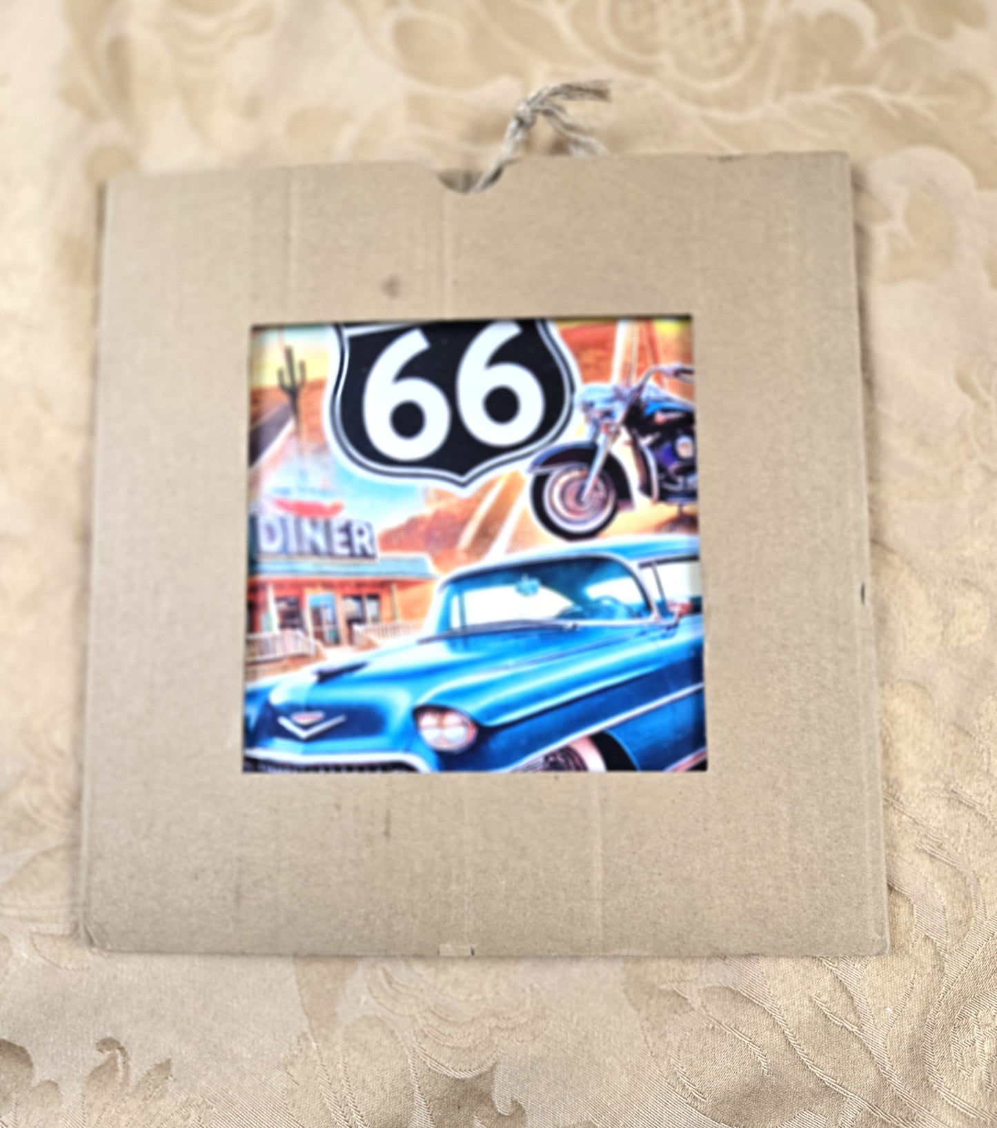 Route 66 Tin Sign - Vintage Style