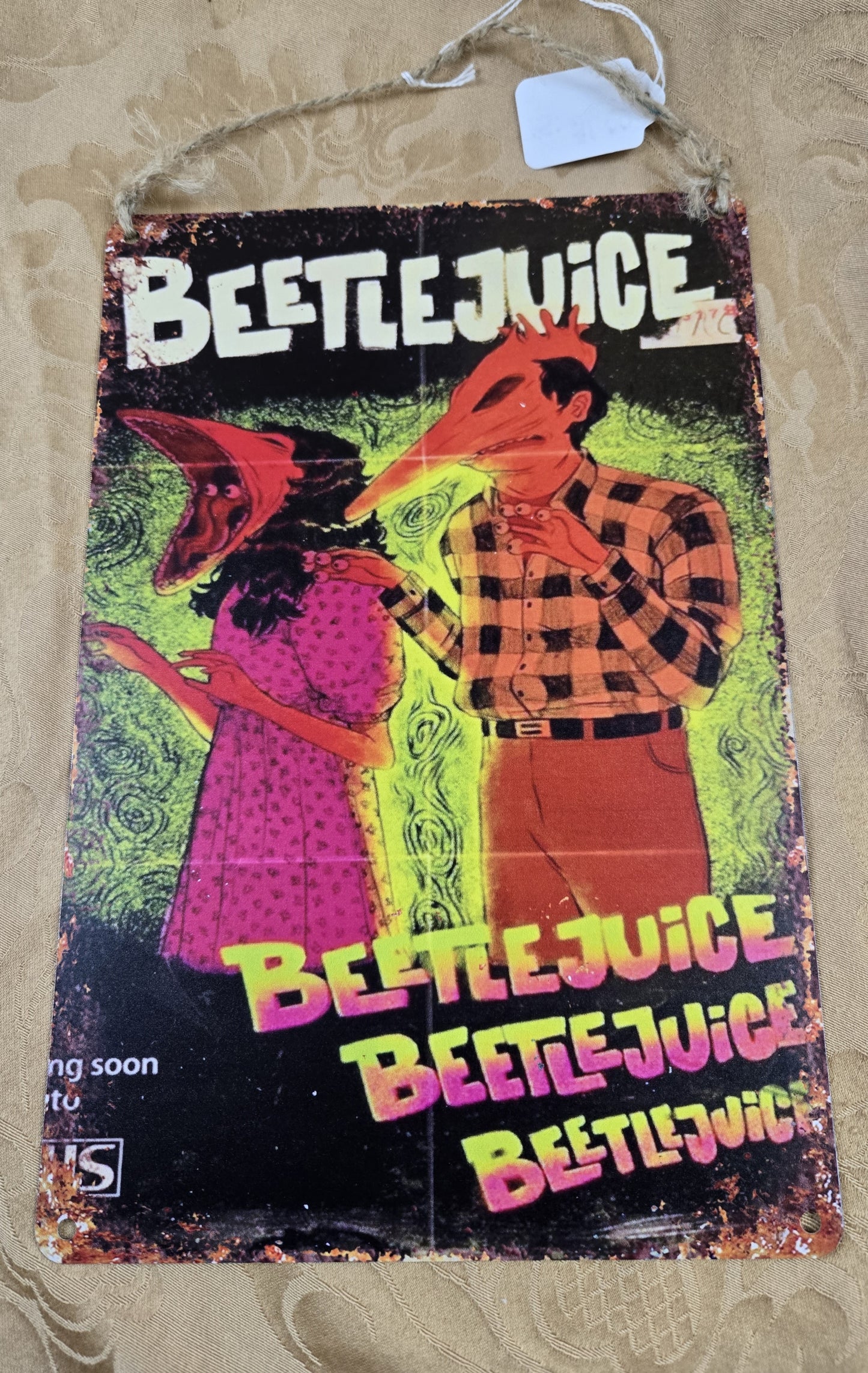 Quirky Beetlejuice Wall Art