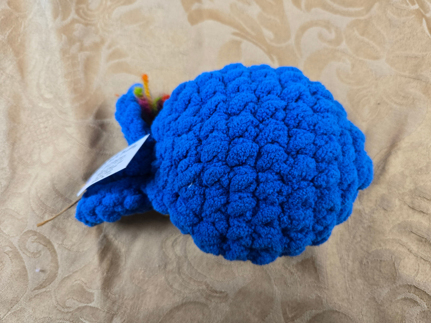 Crocheted  Bath Buddy for Littles - Soft Blue Fish