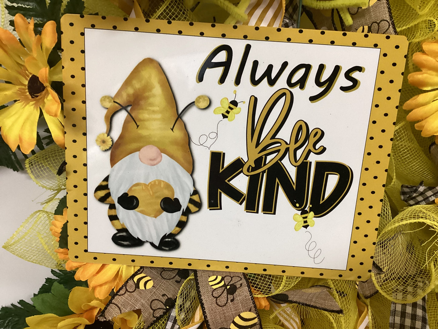 Always “Bee” Kind Decorative Wreath