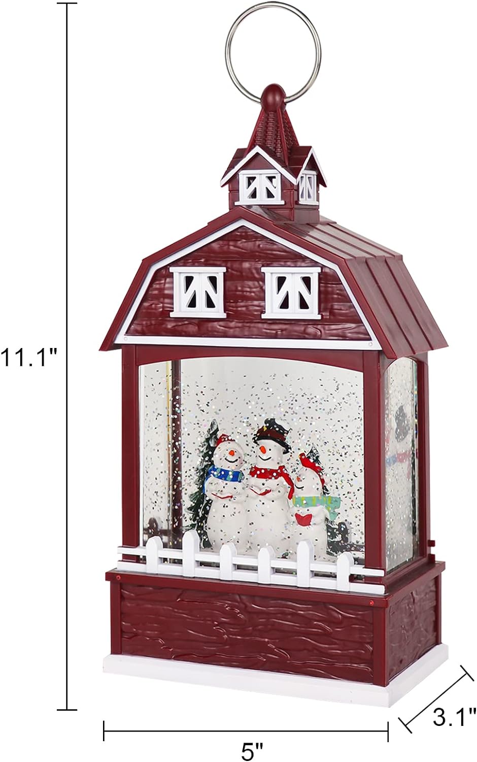 Musical Snow Globe with Timer with Snowmen