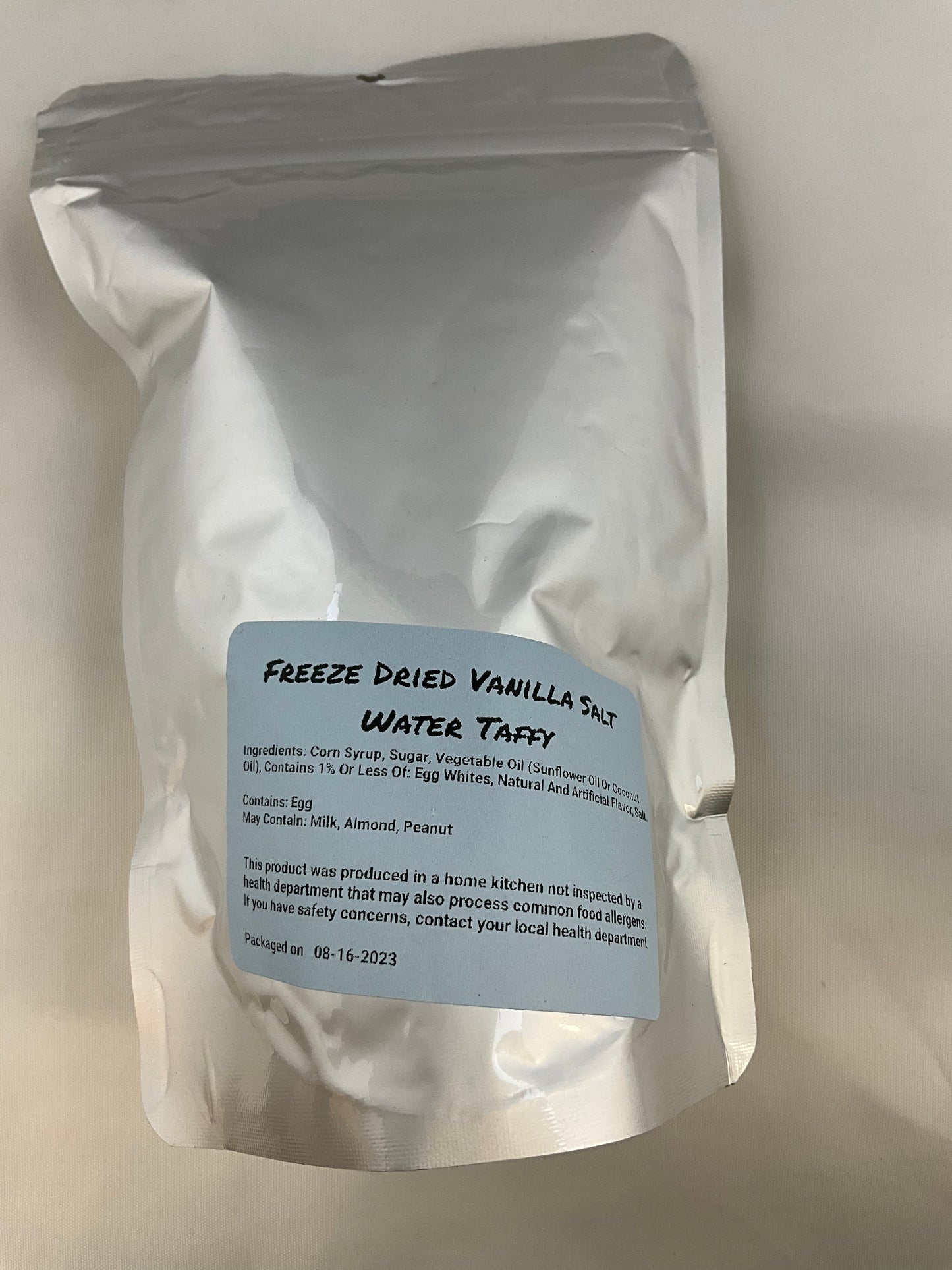 Freeze Dried Vanilla Salt Water Taffy
