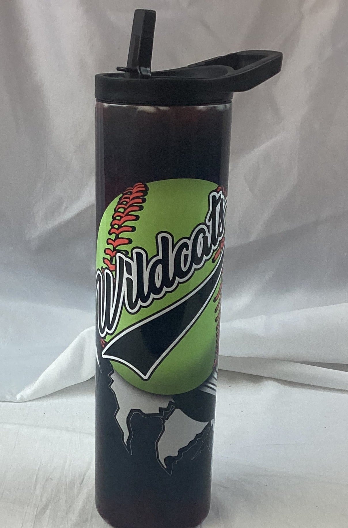 NFW Wildcats Softball Tumbler with Sports Top - 35 ounce size