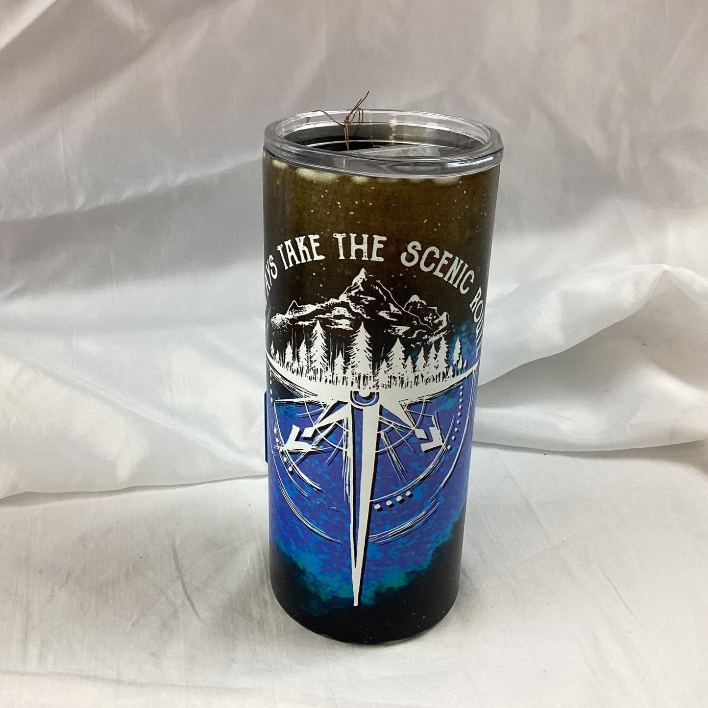 "Life Is Short, Take The Scenic Route" Tumbler - 15 oz. Glow In The Dark