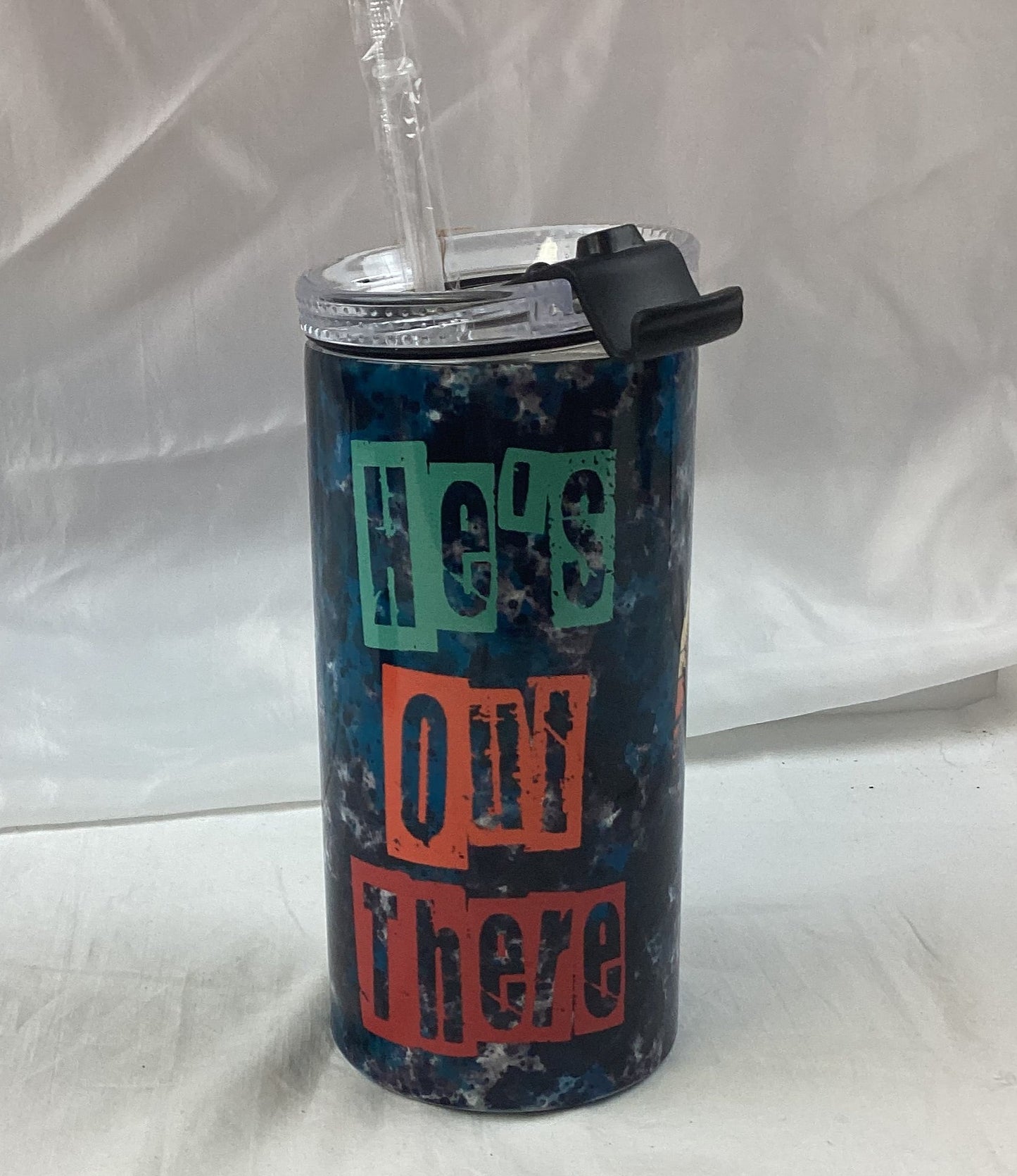 He's Out There - Bigfoot Themed 4 In 1 Koozie Tumbler